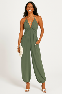 Roselyne - Müheloser Chic mit unserem Jumpsuit für Frauen! – Grün