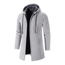 Kapuzen-Sweatshirt aus Wolle - WENTZEL – Hellgrau
