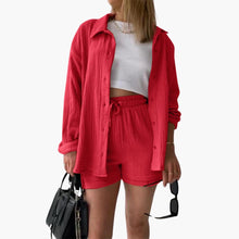 Aurélie  | Elegantes und Lässiges Ensemble – Rot