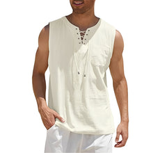 Alexia - Bequemes, ärmelloses Tanktop für Herren – Aprikose