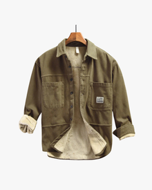 Nedeljko - Fracht Fleece Überhemd – Khaki