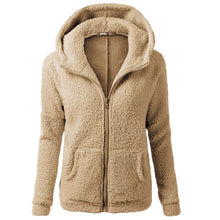 Fleecejacke mit Kapuze - Rachel – Khaki