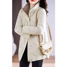 Bettina | Damen Freizeit-Winterjacke mit langen Ärmeln – Beige