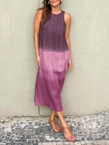 Stilvolles bedrucktes Kleid für Frauen – Lila