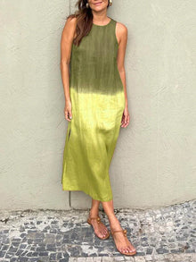 Stilvolles bedrucktes Kleid für Frauen – Grün
