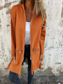 Eva | Langarm-Cardigan – Orange