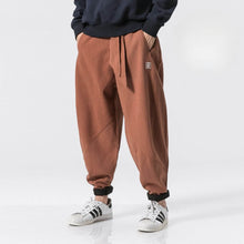 Herren-Baggy-Hose aus Leinen - Iker – Dunkelorange