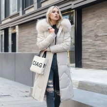 Tahlia Damen warmer Wintermantel – Weiß