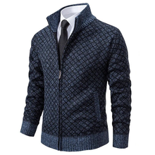 Rumi | Elegante Herren-Strickjacke – Dunkelblau