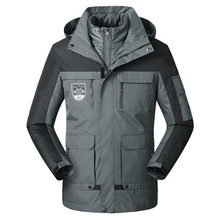ESSENTIAL GESTEPPTE DOPPELJACKE - VEIL – Grau
