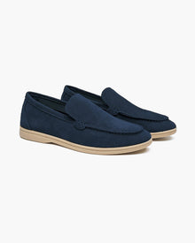Luke | Old Money Style Herren Wildleder Loafer – Marineblau