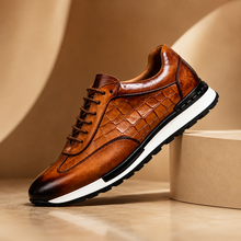 Hubert – Schnür Turnschuh Aus Leder – Braun