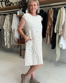 Avanille | Sommerkleid mit Rundhalsausschnitt – Weiß