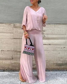 Lanaika | Elegantes Sommer-Set – Rosa