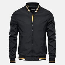 Elric - atmungsaktive, winddichte Jacke – Schwarz