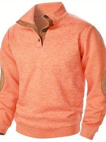 Kashyap – Sweatshirt mit Stehkragen Und Langen Ärmeln – Orange