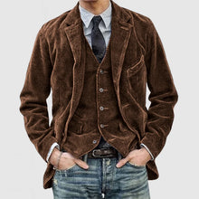 Adam™ | Vintage-Blazer und Weste – Braun