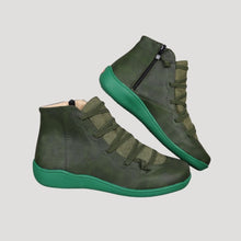 Jasmin | Damen Frühjahrs Lässige Knöchelriemen Stiefel – Grün