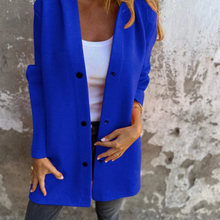 Coline - Legerer Blazer mit Kapuze – Blau