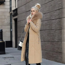Tahlia Damen warmer Wintermantel – Khaki