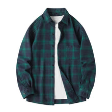 Ryder | Herren Flanellhemd Kariert Langarm Relaxed Fit Herbst – Grün