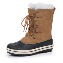 Wasserdichte Damen-Schneestiefel zum Schnüren - Cinthia – Cafe