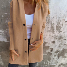 Coline - Legerer Blazer mit Kapuze – Beige