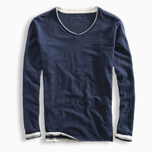 Frederick | Premium Langarmshirt – Blau