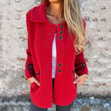 Elegante Jacke mit Knopfleiste | Stilvolle Details | Vielseitiger Look – Rot