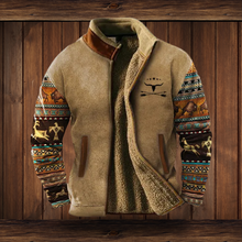 Outdoor Fleece Jacke | Warm Gefüttert | Weiche Struktur | Ideal für Abenteuer – Braun