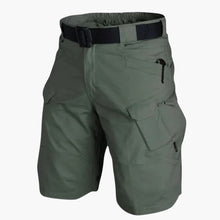 Herren Sommer Shorts mit Taschen und verstellbarem Bund – Armee grün