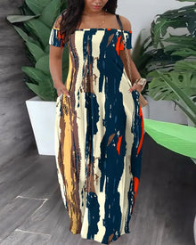 Tanya - Plus Size Safari Kleid Farbenfroh – Kanva