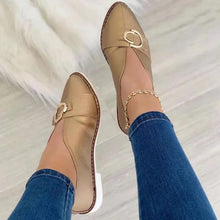 Bequeme Flache Damenschuhe für Jeden Tag – Gold