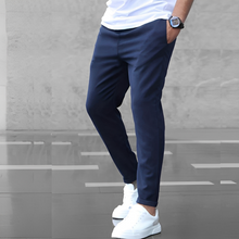 Aljure - Bequeme Slim-Fit-Hosen für Herren – Marineblau