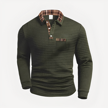 Morris - Stilvolles Langarm-Poloshirt – Grün