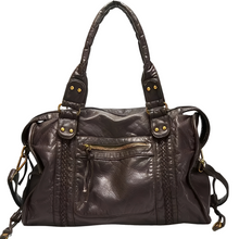 Hollie - Damenhandtasche mit Reißverschluss im entspannten Stil – Braun