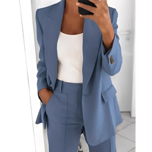 Alexes - Damenanzug mit Blazer und Hose – Blau