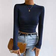 Tessa - Elegantes, enges Oberteil – Marineblau