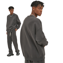 COUTURE™ GESTICKTES SWEATSHIRT – Anthrazitgrau