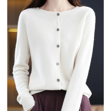 Olivia - Cardigan aus weicher Kaschmirwolle – Weiß