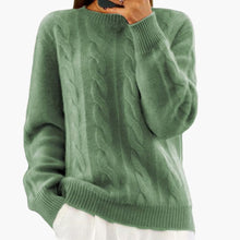 Amelie | Warmer Strickpullover für Damen – Grün