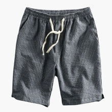 Knielange Sommer-Shorts für Herren mit elastischem Bund – Grau
