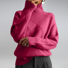 Camille - Damen Rollkragenpullover – Pink