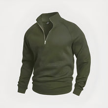 Wiley - Komfortables Herren-Sweatshirt mit Zipper – Grün