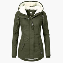 Gefütterte Winterjacke mit Kapuze für Herren – Grün
