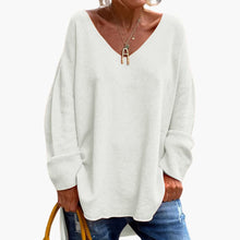 Corinna | Oversized Langarmhemd – Weiß