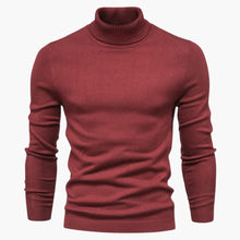 Finn | Exklusiver Rollkragenpullover – Burgunderrot