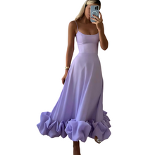 Romina® | Ausgestellter, floraler Midirock für Damen – Violett
