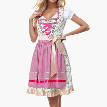 Klassisches Damen Dirndlkleid mit Schürze - Marcia – Rot