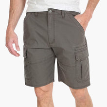 Herren Sommer Cargoshorts mit Klappentaschen und Reißverschluss – Kaffee